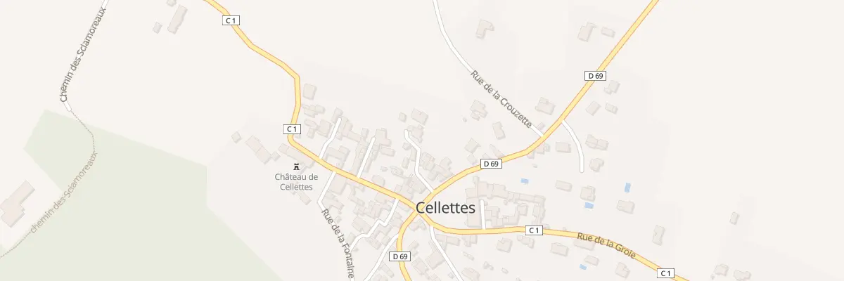 Plan du 12 Rue Saint Malo à Cellettes