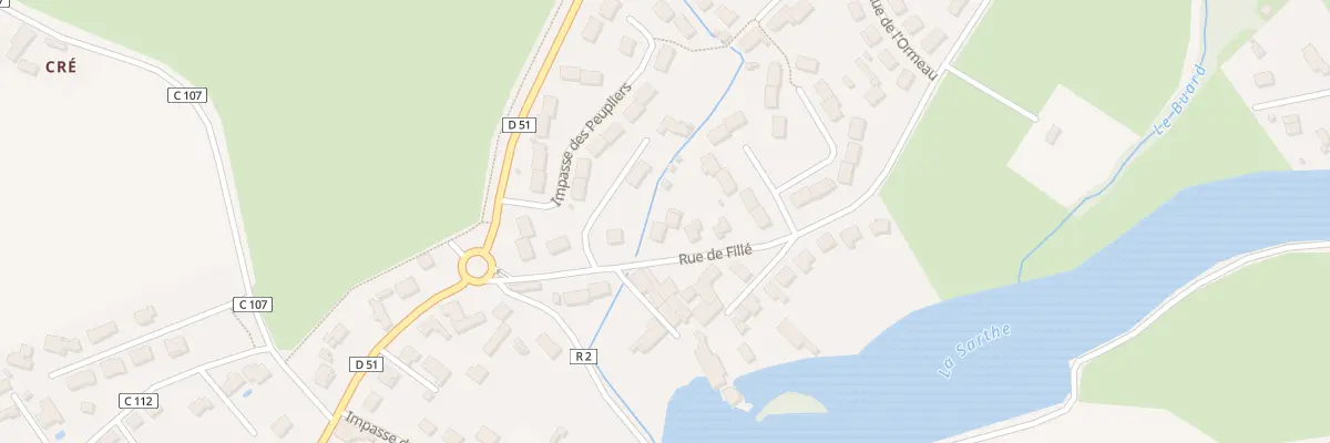 Plan du 30 Rue de Fillé à Spay