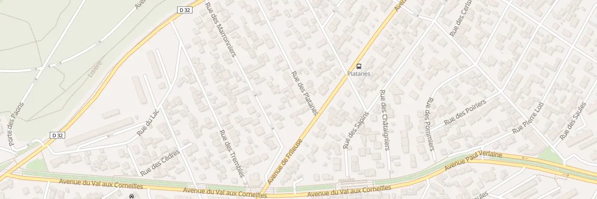 Plan du 5 Rue des Platanes au Havre