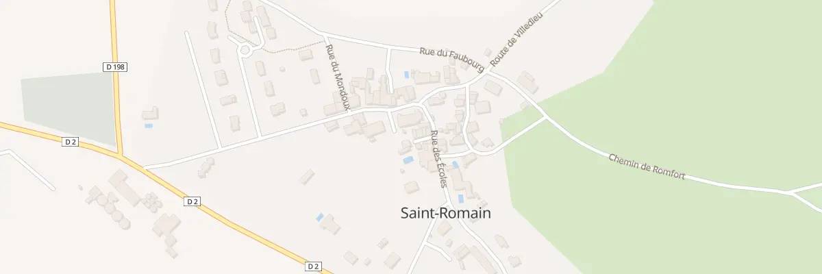Plan du 1 Rle de l’Église à Saint-Romain