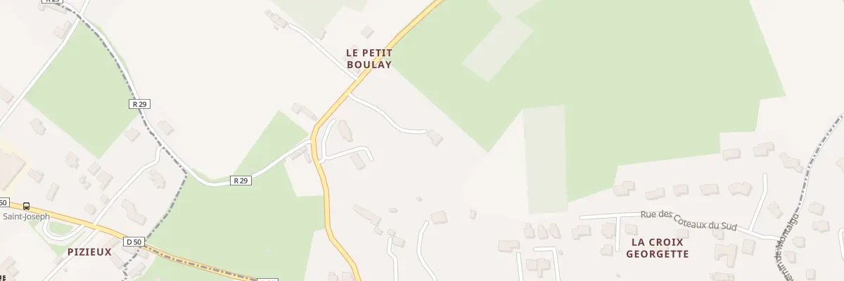 Plan du 157 Rte de la Croix Georgette à Rouillon