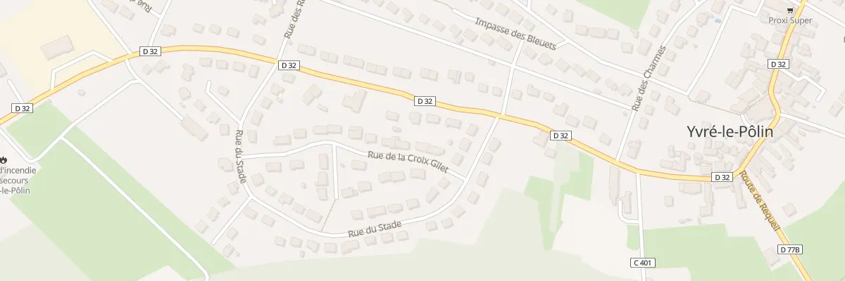 Plan du 4 Rue La Croix Gilet à Yvré-le-Pôlin
