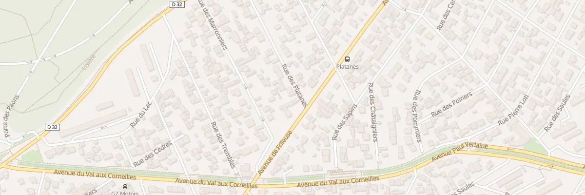 Plan du 3 Rue des Platanes au Havre