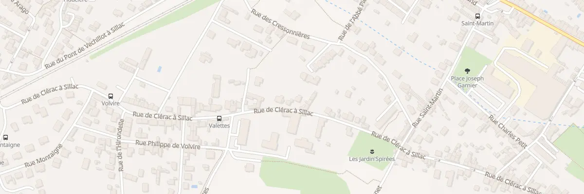 Plan du 252 Rue de Clérac à Sillac à Angoulême