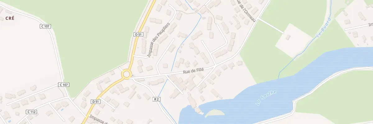 Plan du 28B Rue de Fillé à Spay
