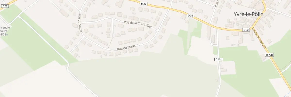 Plan du 13 Rue du Stade à Yvré-le-Pôlin