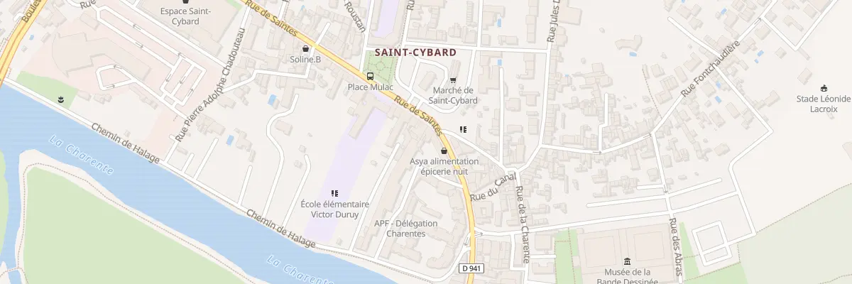 Plan du 45 Rue de Saintes à Angoulême