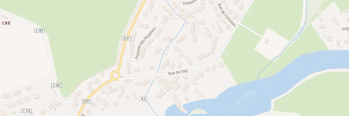 Plan du 28 Rue de Fillé à Spay