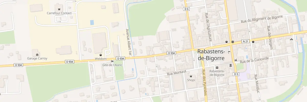 Plan du 20 Rue du Château à Rabastens-de-Bigorre
