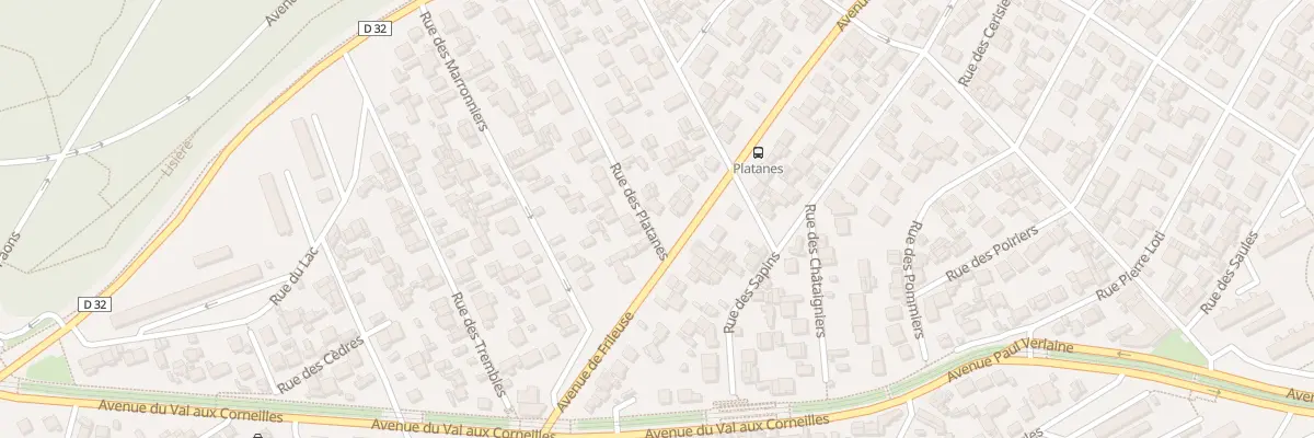 Plan du 4 Rue des Platanes au Havre