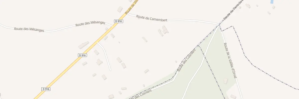 Plan du 2 Rte de Camembert à Crouttes