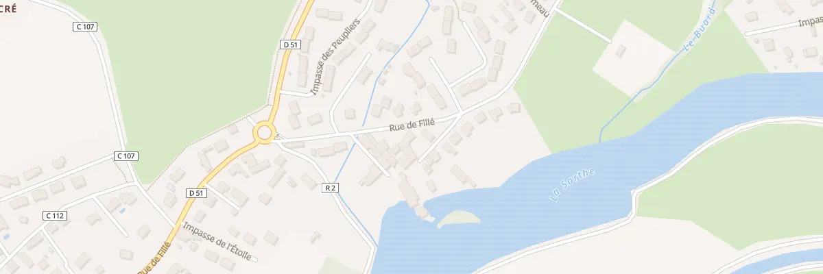 Plan du 27 Rue de Fillé à Spay