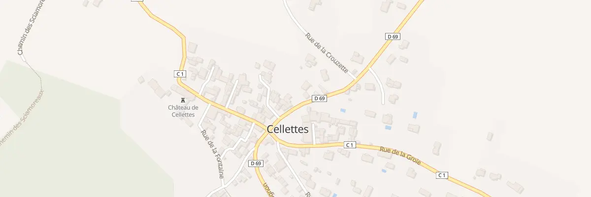 Plan du 8 Rte de Mansle à Cellettes