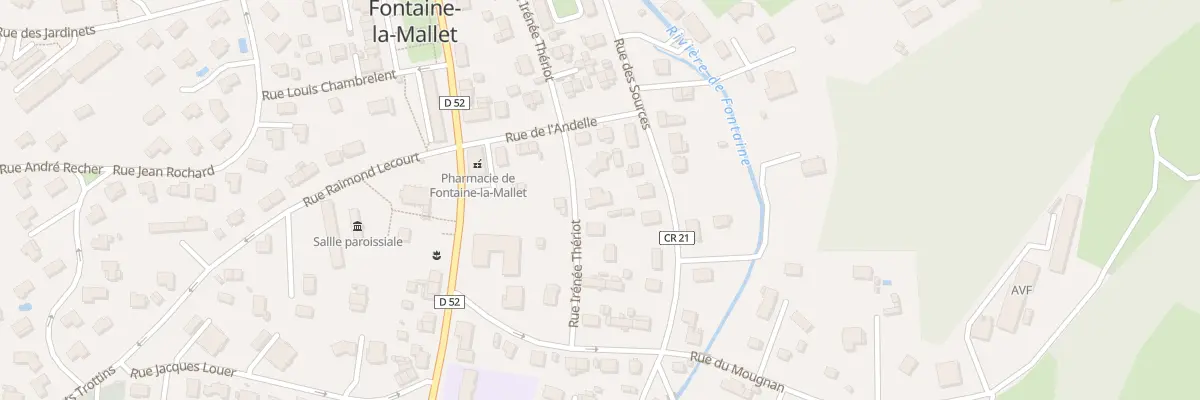 Plan du 8 Rue Irénée Thériot à Fontaine-la-Mallet