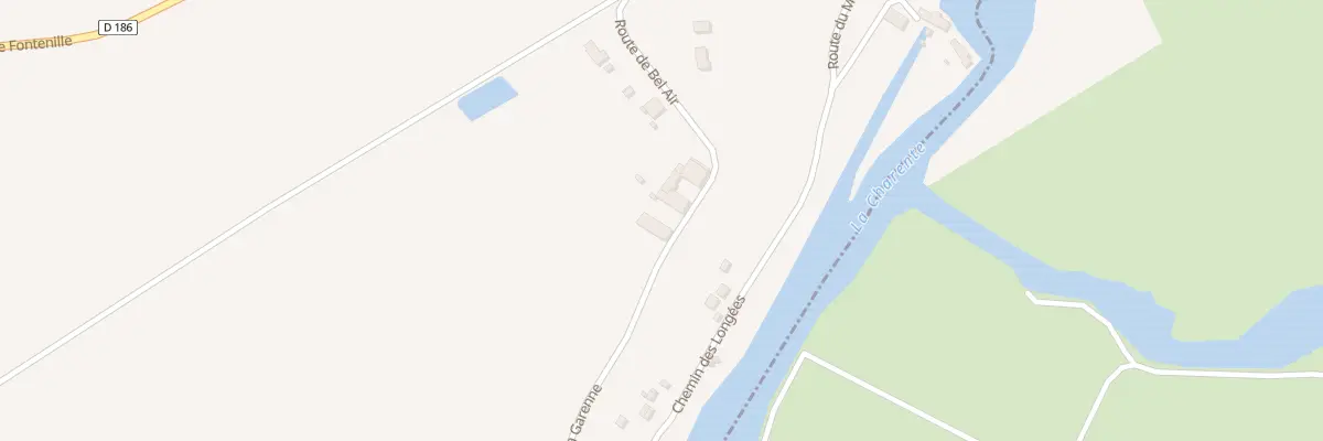 Plan du 8 Rte de Bel Air à Luxé