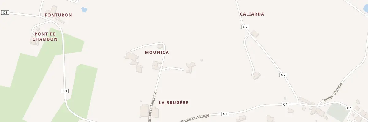 Plan de Mounica à Baleyssagues