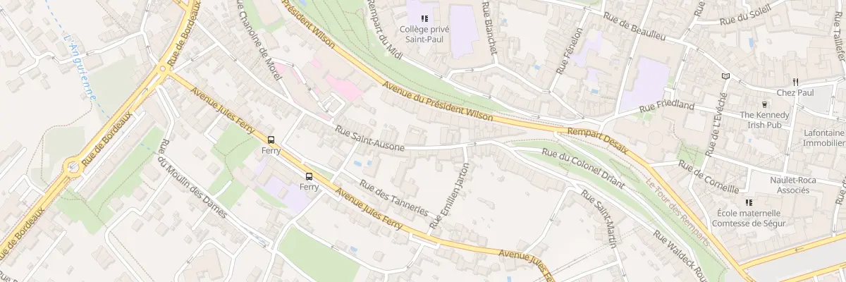 Plan du 34 Rue Saint Ausone à Angoulême