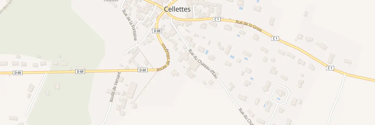 Plan du 12 Rue du Chateau d’Eau à Cellettes