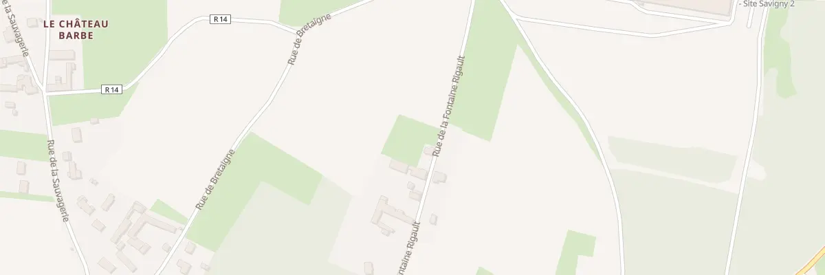 Plan du 12 Rue de la Fontaine Rigault à Savigny-en-Véron