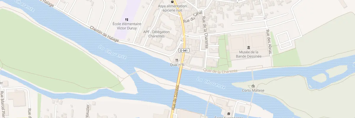 Plan du 7 Rue de Saintes à Angoulême
