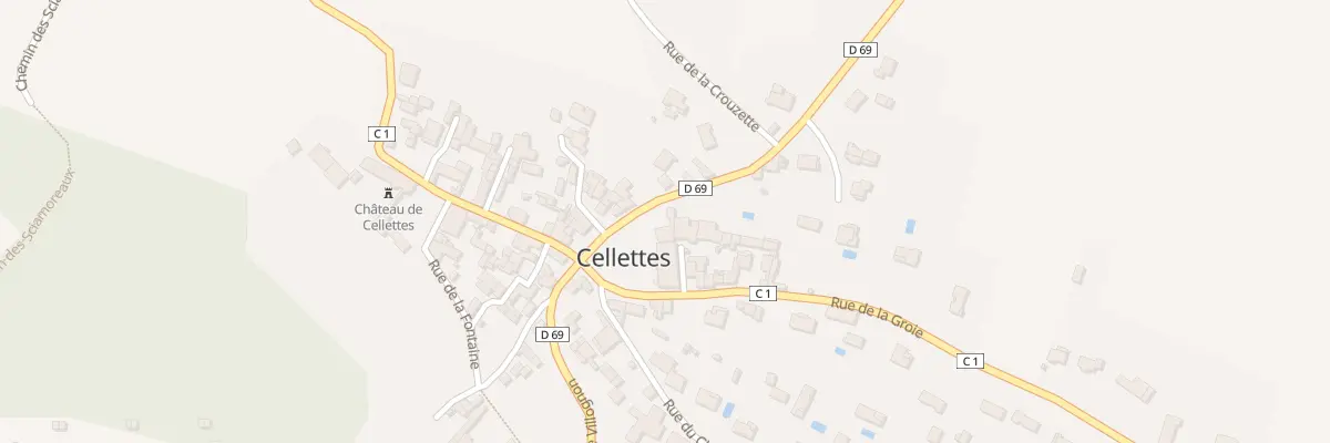Plan du 1 Rte de Mansle à Cellettes