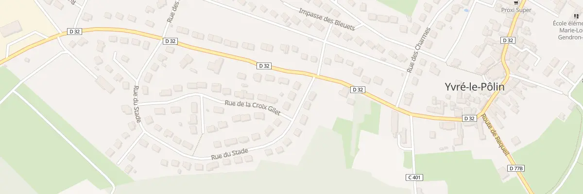 Plan du 4 Rue du Stade à Yvré-le-Pôlin