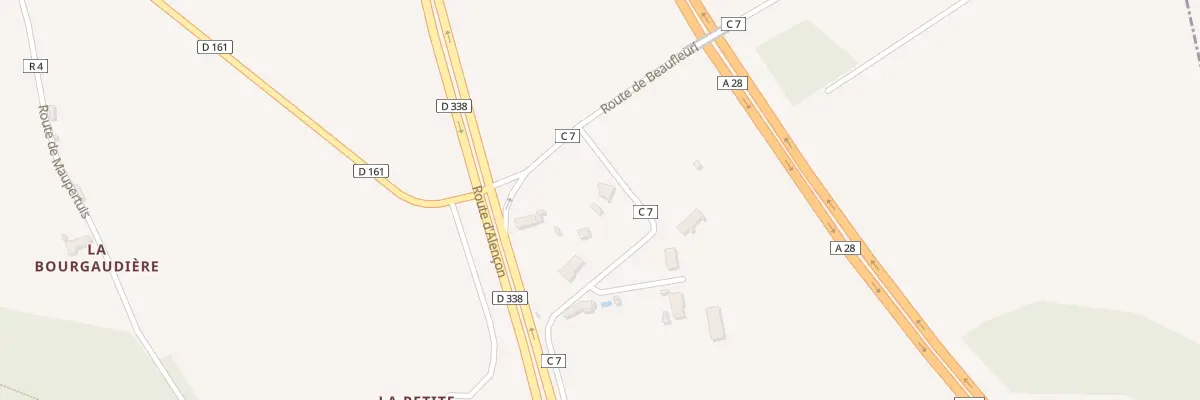 Plan du 3 Rte des Trois Couleurs à La Bazoge