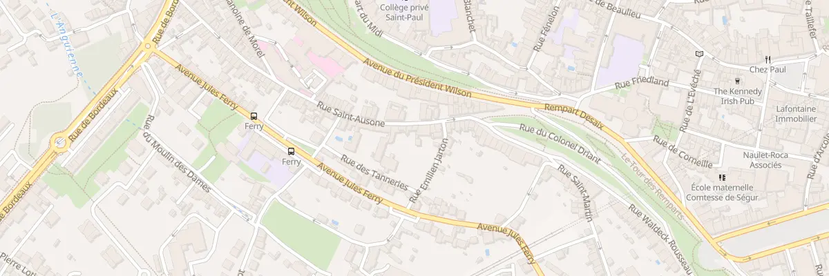 Plan du 25 Rue Saint Ausone à Angoulême