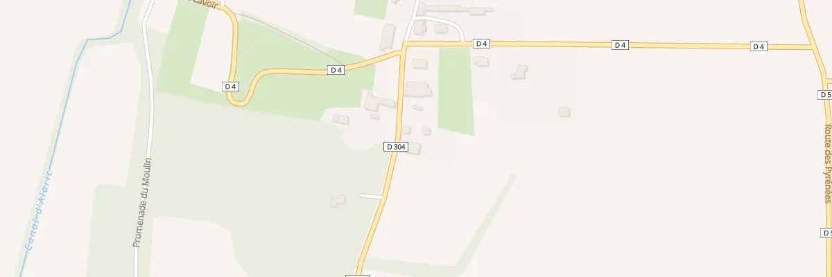 Plan du 91 Rue du Château à Lacassagne