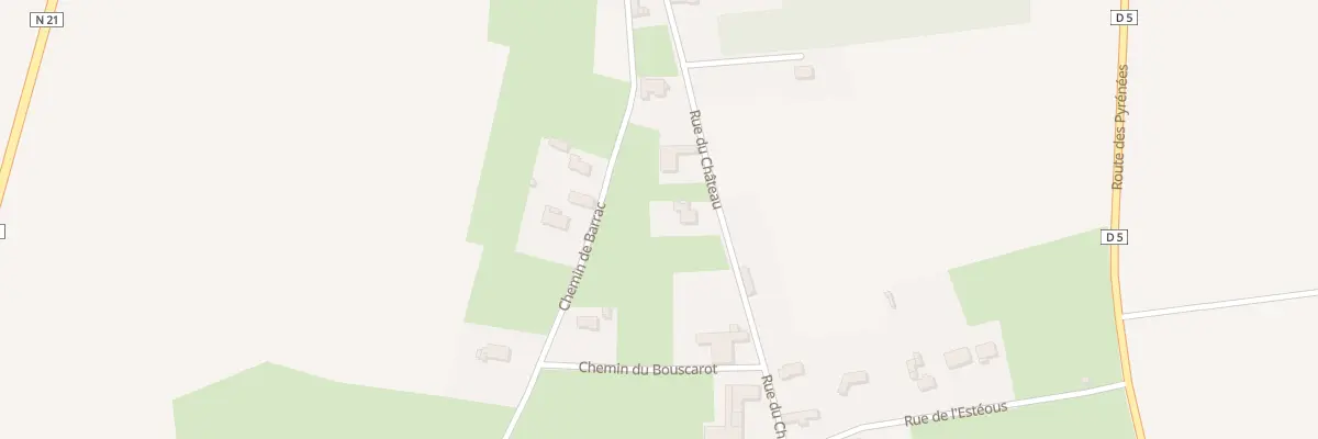 Plan du 22 Rue du Château à Lacassagne