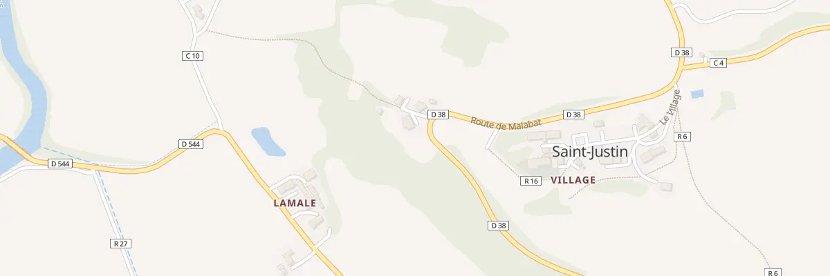 Plan du 322 Rte de Malabat à Saint-Justin