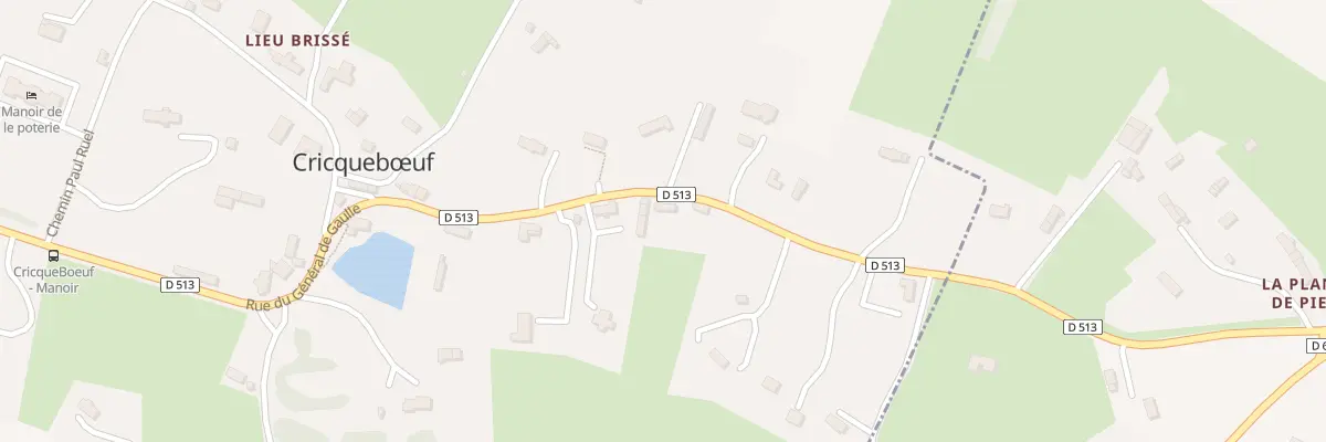 Plan du 40 Rte Cd 513 à Cricquebœuf