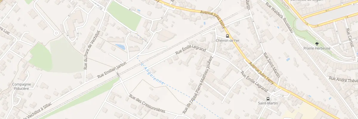 Plan du 75 Rue Emile Legrand à Angoulême