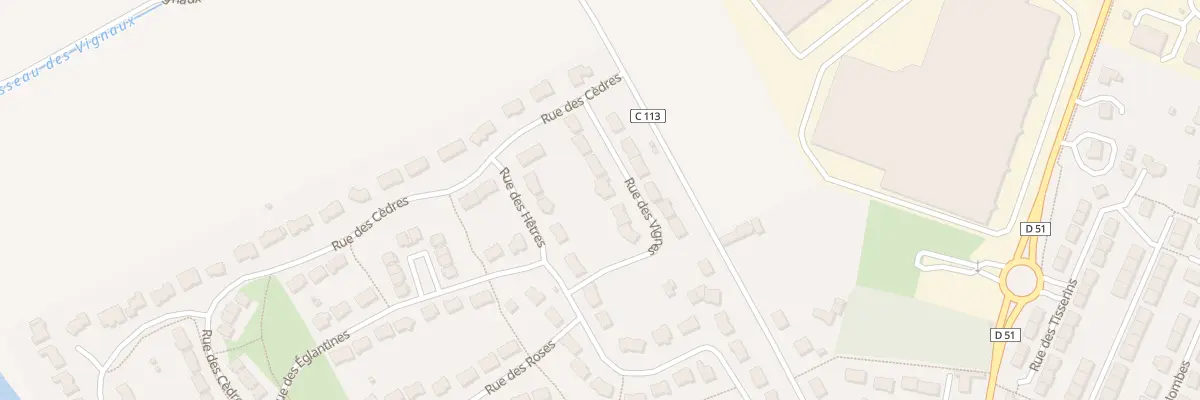 Plan du 8 Rue des Vignes à Spay