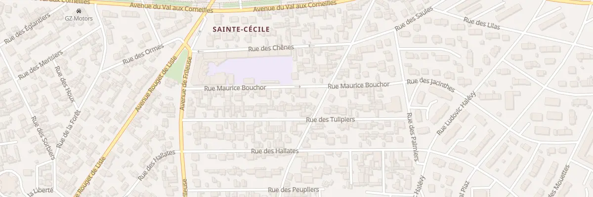 Plan du 28 Rue Maurice Bouchor au Havre
