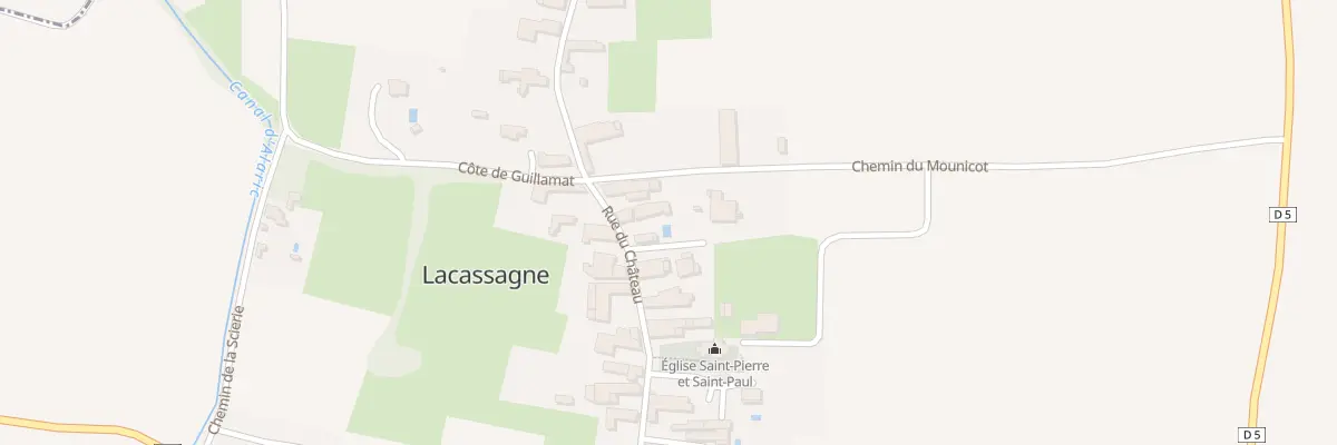 Plan du 59 Rue du Château à Lacassagne