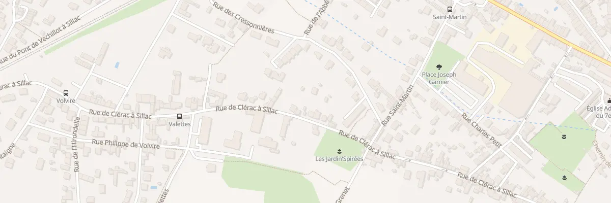 Plan du 220 Rue de Clérac à Sillac à Angoulême