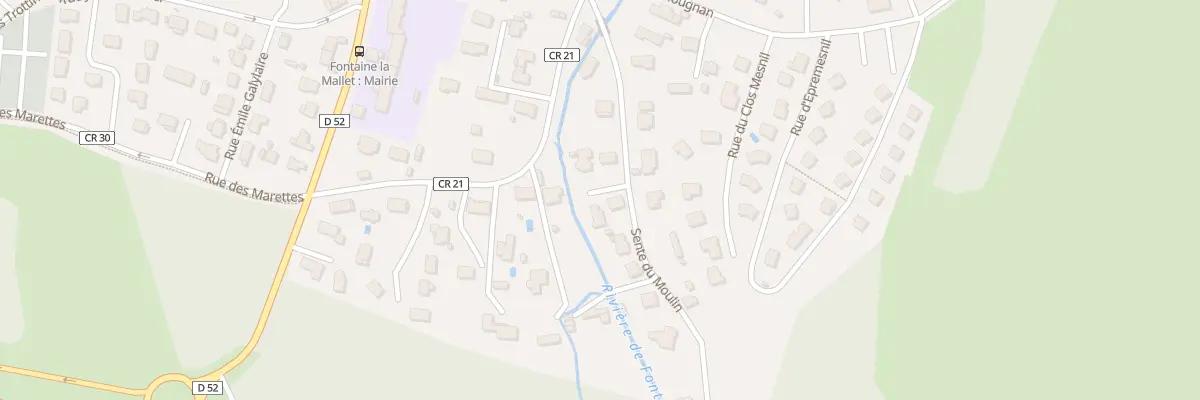 Plan du 11 Sen du Moulin à Fontaine-la-Mallet