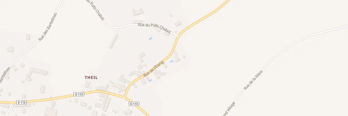 Plan du 3 Rue de l’Etang Theil à Limalonges
