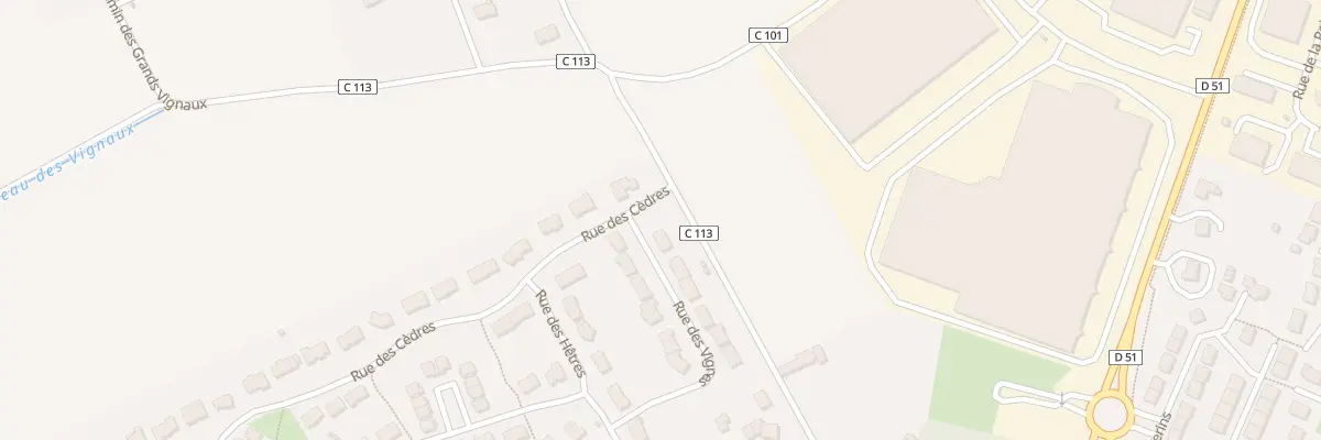 Plan du 1 Rue des Vignes à Spay