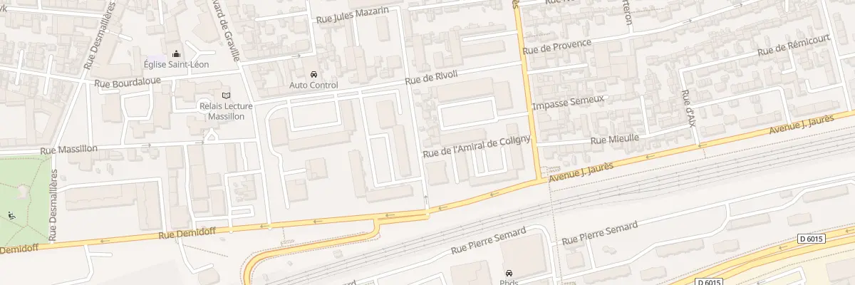 Plan du 1 Rue Amiral de Coligny au Havre