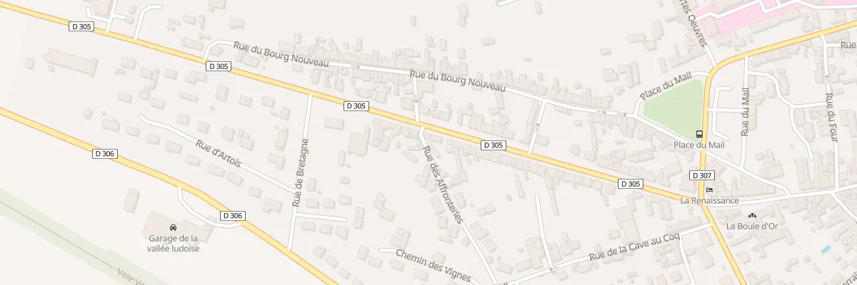 Plan du 1 Rue des Affronteries au Lude