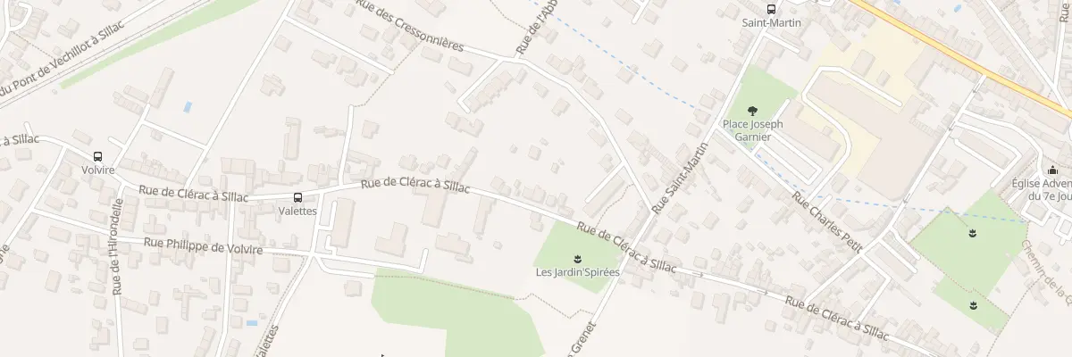 Plan du 218T Rue de Clérac à Sillac à Angoulême