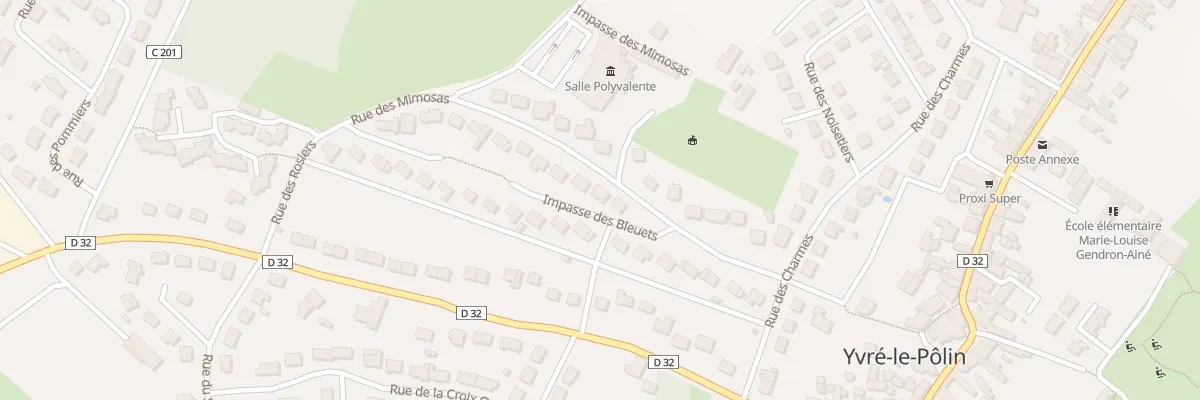 Plan du 13 Rue des Mimosas à Yvré-le-Pôlin