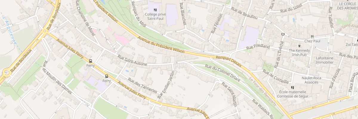 Plan du 12B Rue Saint Ausone à Angoulême