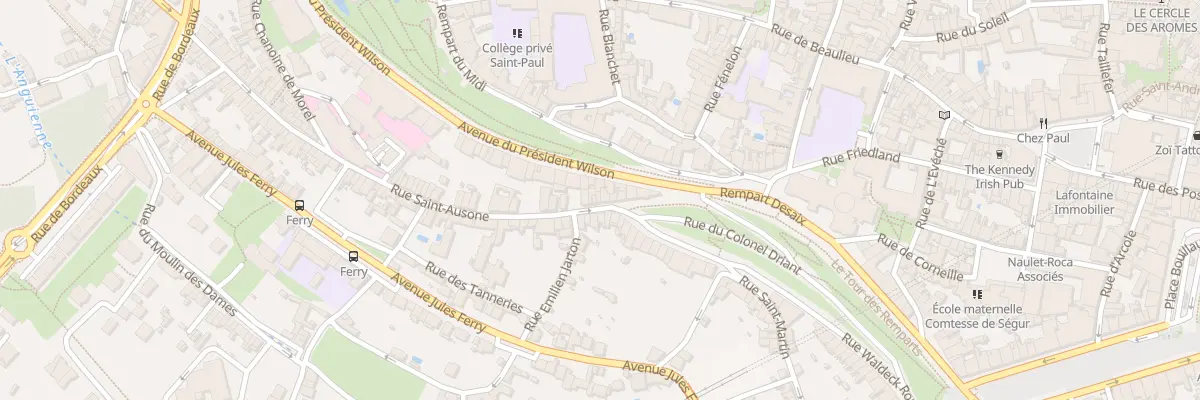 Plan du 12 Rue Saint Ausone à Angoulême