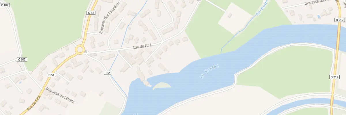 Plan du 23 Rue de Fillé à Spay