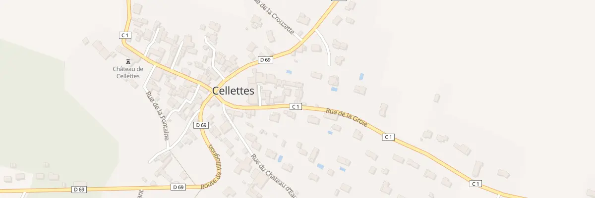 Plan du 9 Rte de la Groie à Cellettes