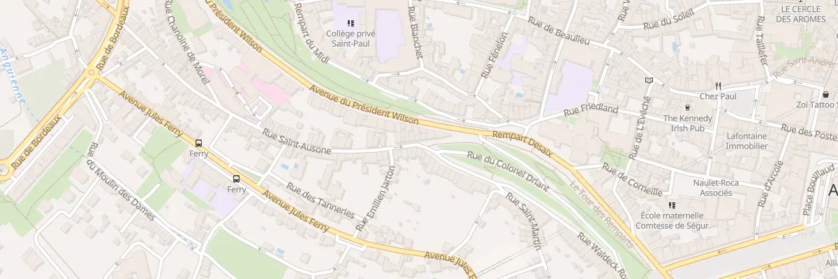 Plan du 8 Rue Saint Ausone à Angoulême