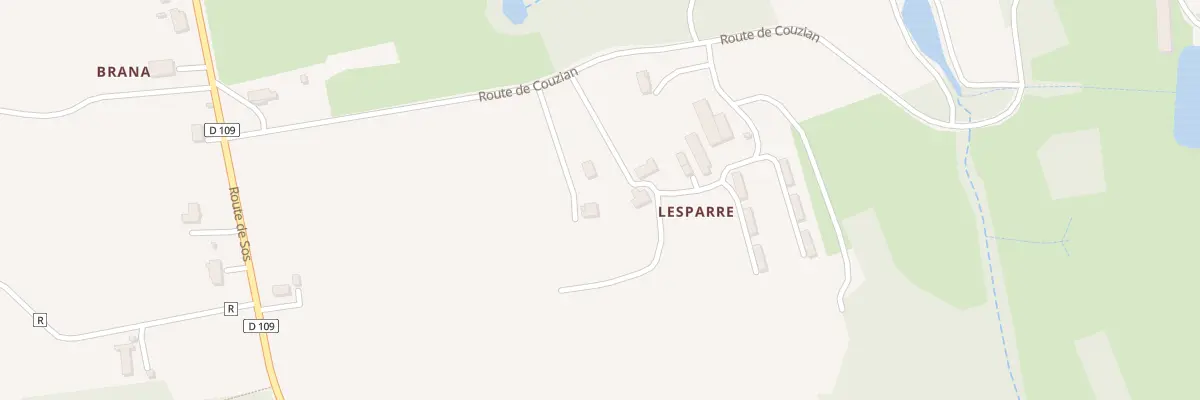 Plan du 308 Rte de Couzian à Sainte-Maure-de-Peyriac